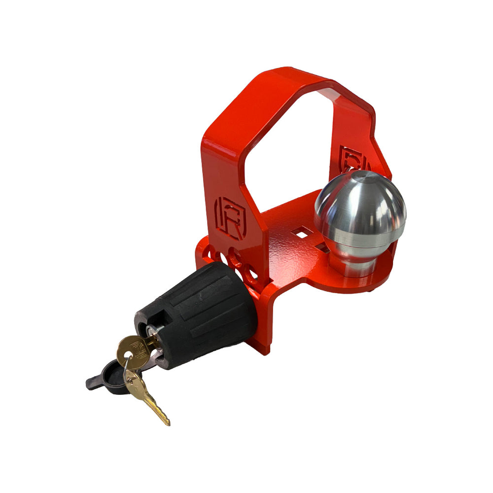 TRAILER LATCH LOCK FOR BULLDOG STYLE COUPLER FITS SLEEVE & COLLAR LOCK STAINLESS STEEL