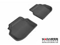 3D MAXpider 2011-2014 BMW 5 Series F10 Kagu 2nd Row Floormats - Black