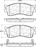 Street Brake Pads w/Shims and Hardware