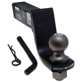 TACTICAL TRAILER HITCH BALL MOUNT STARTER KIT 2IN RECVR 4IN DROP 7500LB W/2IN BALL/PIN&CLIP