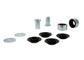 Control arm - lower inner rear bushing 2 Shell Bushings 4 Bushings 2 Tubes 2 Washers Install Guide Grease