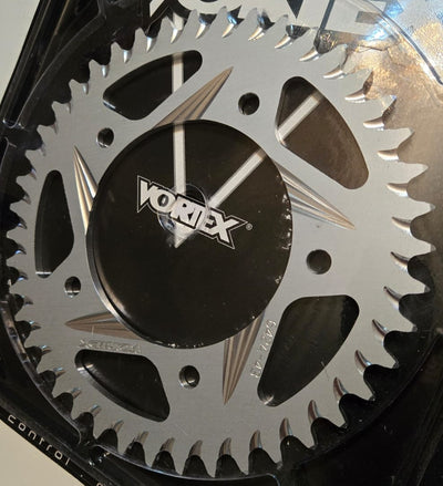Vortex Racing Aluminum Rear Sprocket 525 44 Tooth- Silver