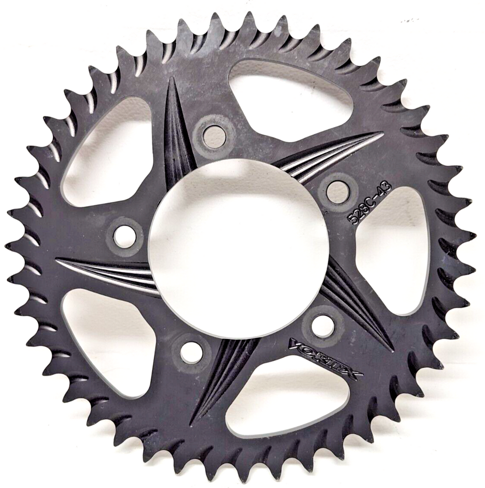 Vortex Racing Aluminum Rear Sprocket 525 37 Tooth- Silver
