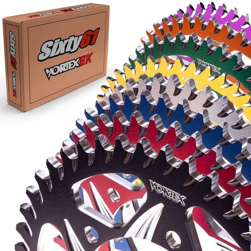 Vortex Racing Aluminum Rear Sprocket 520 45 Tooth- Black