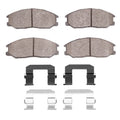 DFC 01-05 Hyundai Santa Fe Front 5000 Advanced Ceramic Brake Pads and Hardware Kit