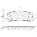 Centric 10-13 Ford F-250 Super Duty Posi-Quiet Semi-Metallic Brake Pads w/ Hardware - Rear