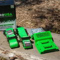 Rhino USA Utv Wheel Chock Tie-Down Kit (2-Wheel Kit) (Green)