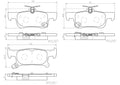 Brembo 17-18 Buick Envision Rear Premium NAO Ceramic OE Equivalent Pad