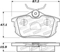 Street Brake Pads with Shims