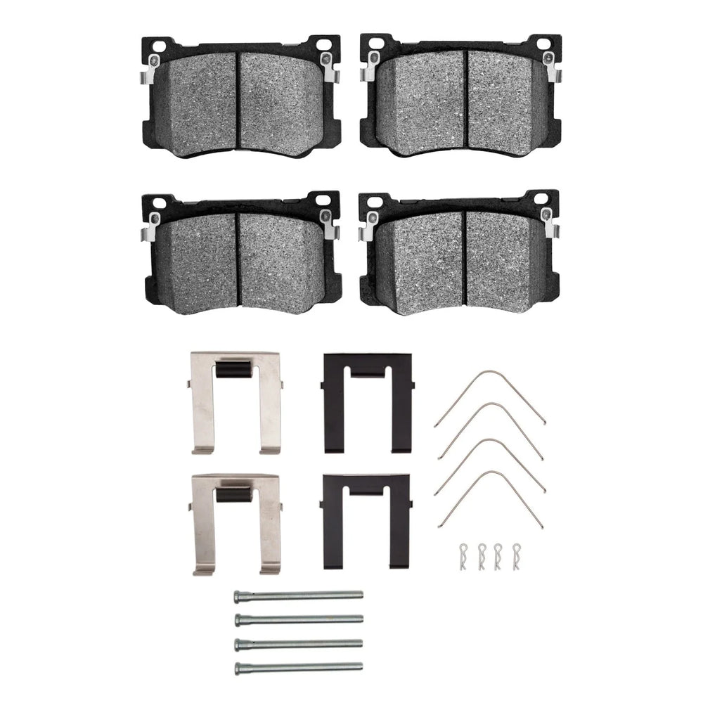 R1 15-20 Kia K900 Front Semi Met Brake Pads and Hardware Kit