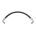 Goodridge 30in Universal Brake Line Assembly w/Black Zinc Fittings & Clear Hose