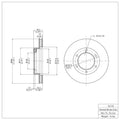 R1 Concepts Brake Rotor Fits Toyota Land
