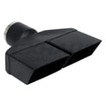 BLACK POWDER COATED DUAL SINGLE WALL SQUARE TIP 2.50IN ID / 8.25INX2.25IN OD