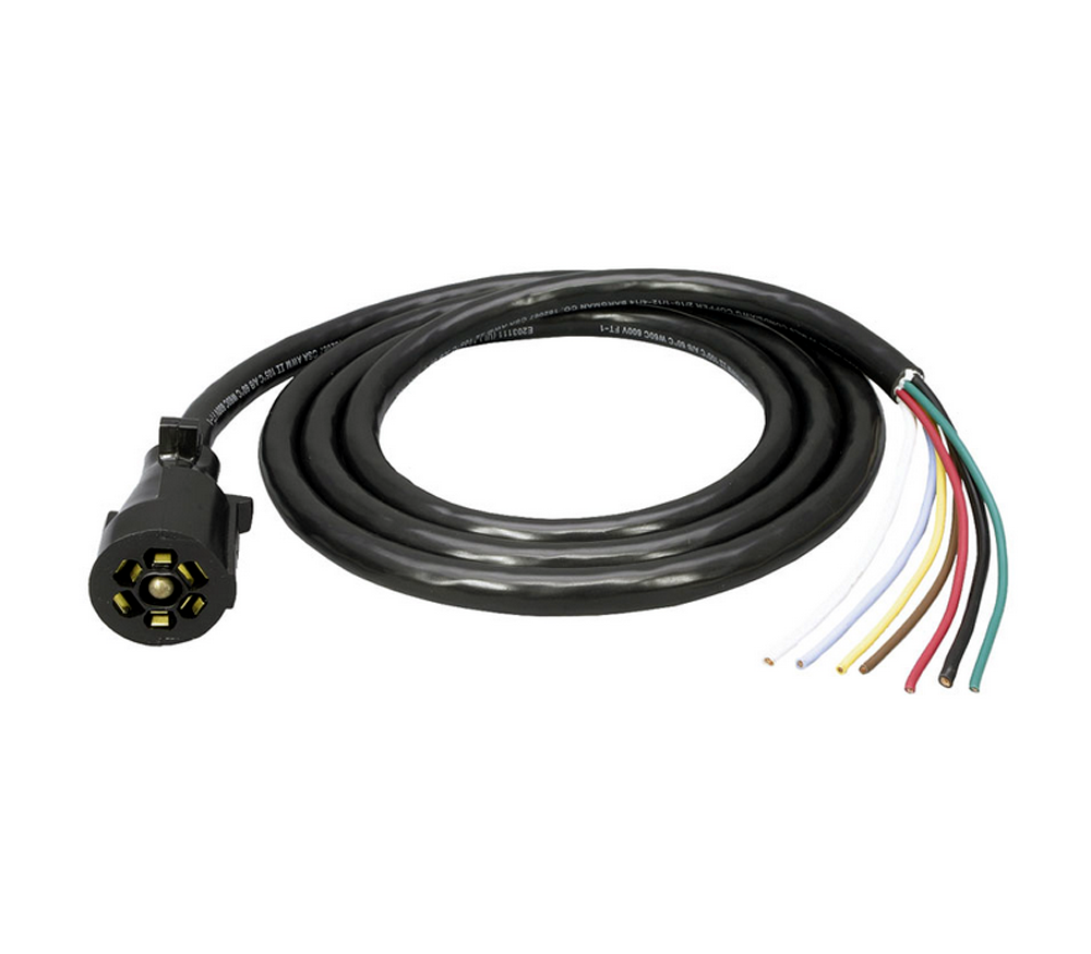 7WAY MOLDED TRAILER END W/ 9FT CABLE