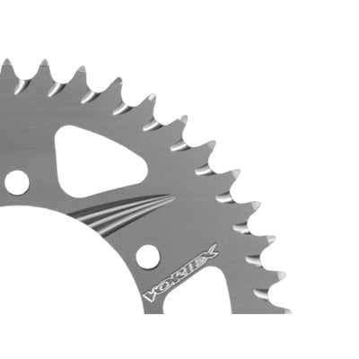Vortex Racing Aluminum Rear Sprocket 525 48 Tooth- Silver