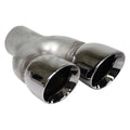 BLACK CHROMEDUAL PARALLEL 3 IN ANGLE DOUBLEWALL DRIVER SIDE