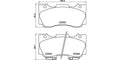 MUSTANG 20152022 DISC BRAKE PAD SET