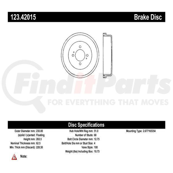 C-TEK STANDARD BRAKE DRUM