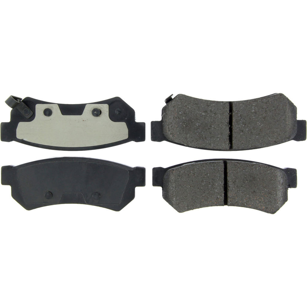 Centric Posi-Quiet Ceramic Brake Pads w/Hardware - Rear