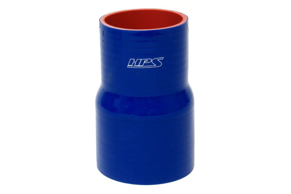HPS Performance 2.5 - 4 ID 4 Long High Temp 4-ply Reinforced Silicone Reducer Coupler Hose Blue (63mm - 102mm ID 102mm Length)