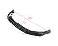 POLY FRONT BUMPER LIP - GLOSSY BLACK