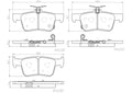 Brembo 18-20 Honda Accord Rear Premium NAO Ceramic OE Equivalent Pad