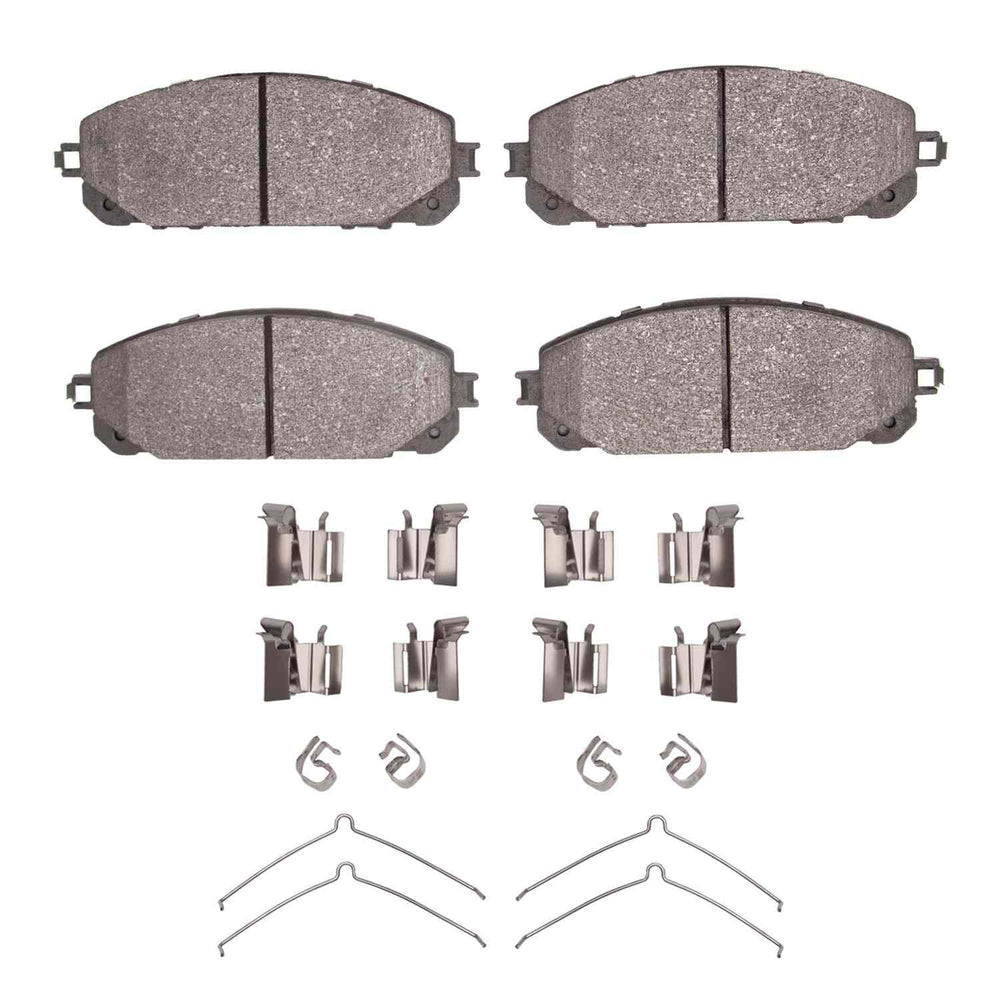 R1 2014-2023 Jeep Cherokee Front R1 Semi Met Pads & Hardware Kit