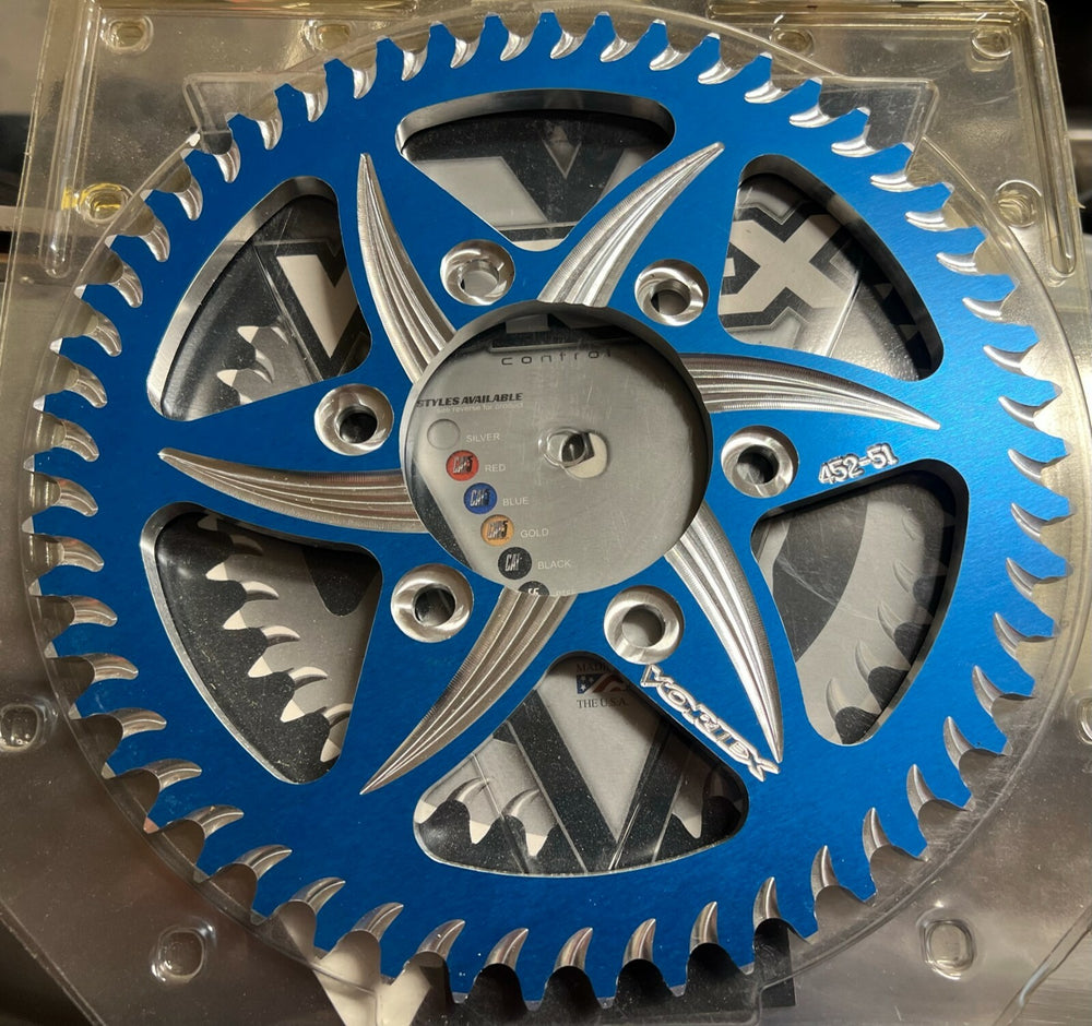 Vortex Racing Aluminum Rear Sprocket 530 51 Tooth- Silver