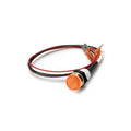 ~(0.1 lbs. 3X3X0)~ WARNING LIGHT PANEL MOUNT AMBER