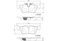 Brembo 14-20 BMW i3/18-20 i3s/16-20 X1 Rear Premium NAO Ceramic OE Equivalent Pad