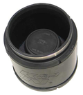 K&N Universal Chrome Filter-Oval Tapered 4in Flg ID x 5.375in Base O/S W x 3.313in Top O/S W
