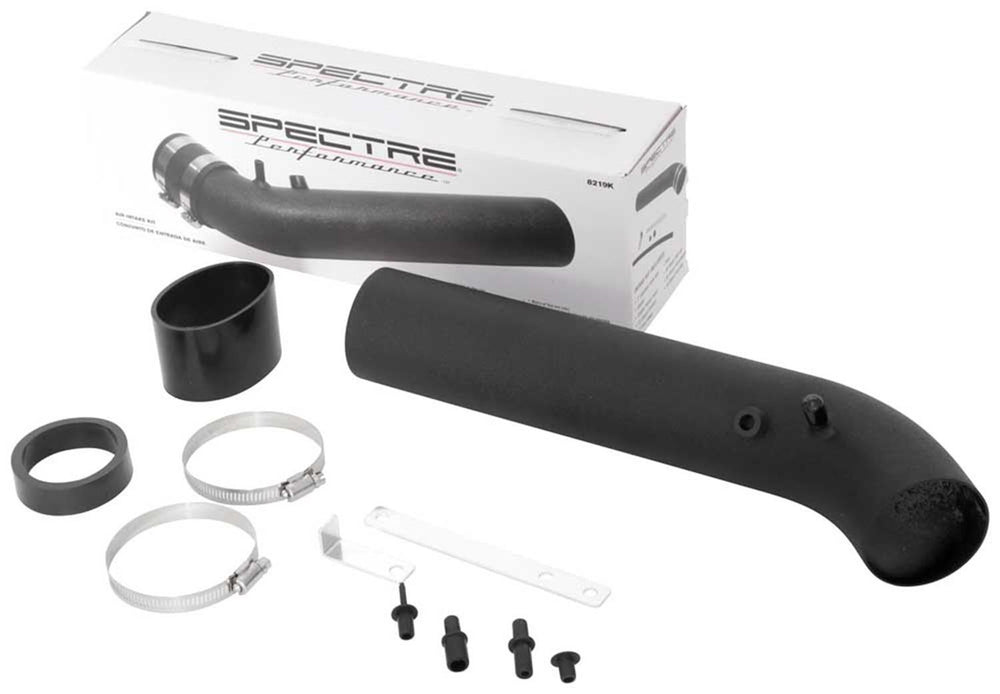 Universal Air Intake Tube Aluminum Black