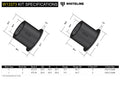 Whiteline Plus 02-09 Lexus GX470 / 06+ Toyota FJ Cruiser Front Steering-Rack & Pinion Mount Bushing