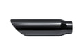 BLACK CHROME 3.5INX18IN ANGLE BLK CHROME EXHAUST TIP 2.25IN ID / 3.50IN OD
