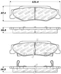 StopTech Street Touring 04-08 Cadillac XLR/XLR-V Rear Brake Pads