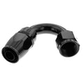 16AN 150 Degree Female Aluminum Hose End Black