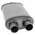 0210 RAM 1500/8892 S10 MUFFLER XLERATOR II OVAL 2.5IN ID/OD C/D 20IN OAL SS