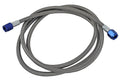 Fragola -4AN Hose Assembly Straight x Straight 72in Blue Nuts Nitrous Supply Line (6 Feet)