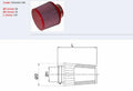 BMC Single Air Universal Conical Filter - 60mm Inlet / 100mm Filter Length