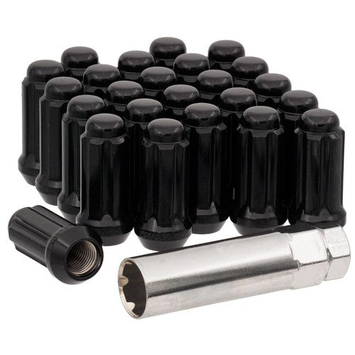 LUGNUT CLOSED END CHROME ACORN LUG BOLTS 24MM 14X1.5 0.95 IN 5 LUG (20PCS)