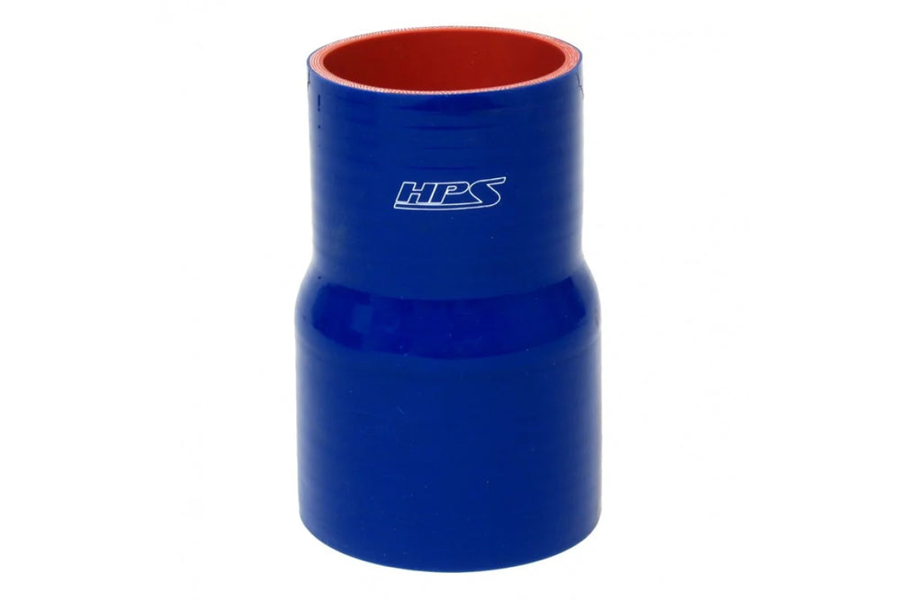 HPS Performance 3 - 3.25 ID 4 Long High Temp 4-ply Reinforced Silicone Reducer Coupler Hose Blue (76mm - 83mm ID 102mm Length)