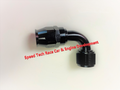 Fragola -12AN Real Street x 90 Degree Hose End Black For PTFE Hose