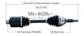 NEW CV AXLE