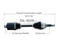 NEW CV AXLE