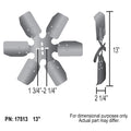 13in Rigid Race Fan (Alu minum Blade)