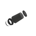 K&N Universal Clamp-On Air Filter - 3in Flg 3-1/2in B 3-1/2in T 5-3/4in H