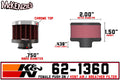 K&N 3/4 inch ID 2 inch OD 1.5 inch H Clamp On Crankcase Vent Filter