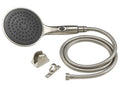 LUXURY 6 IN RAIN SHOWER WAND & HOSE KIT BRUSHED SATIN NICKEL