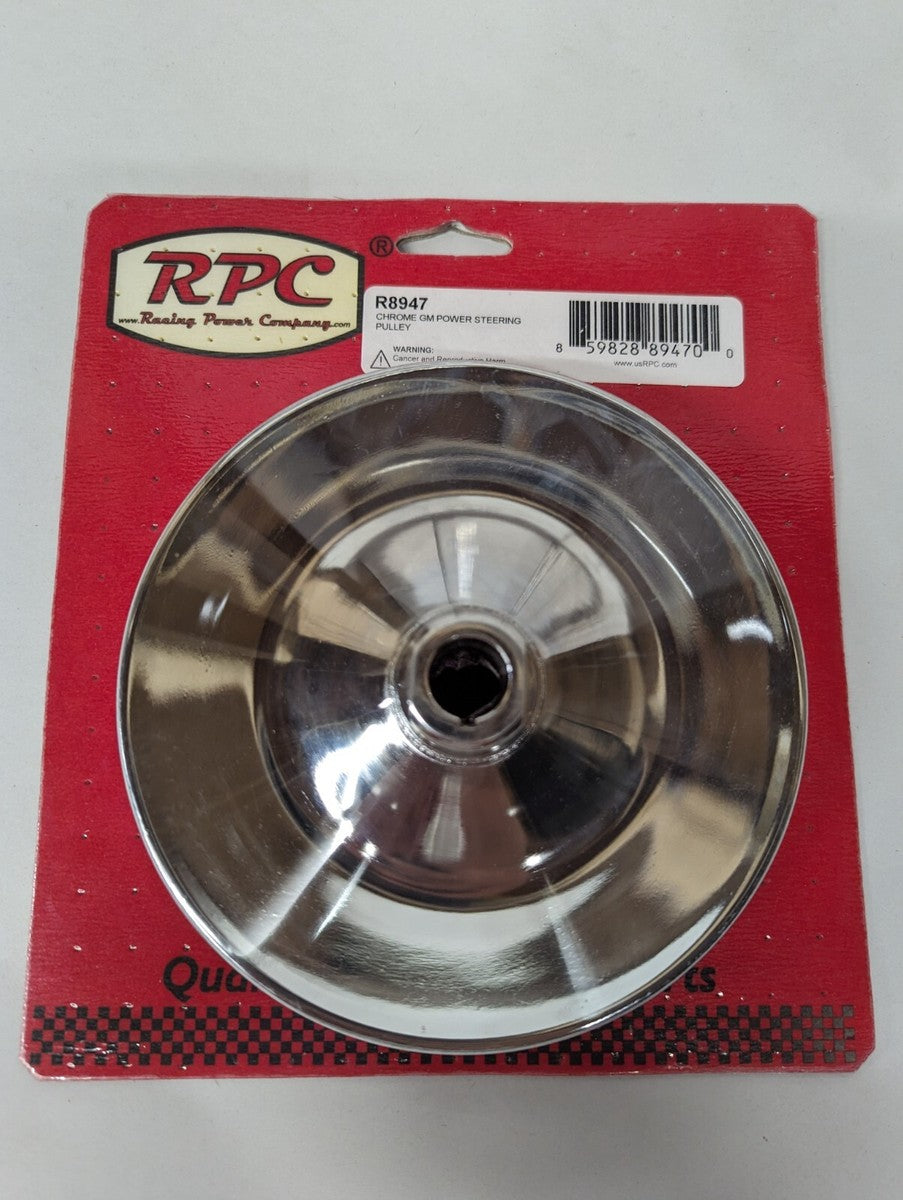 GM POWER STEERING PULLEY BLACK DOBL