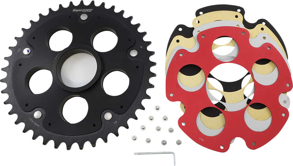 Vortex Racing Aluminum Rear Sprocket 520 41 Tooth- Silver